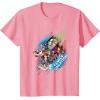 imageMarvel Avengers Family Vacation Trip Travel Sketch Art TShirtPink
