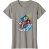 imageMarvel Avengers Family Vacation Trip Travel Sketch Art TShirtSlate Grey