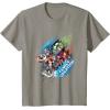 imageMarvel Avengers Family Vacation Trip Travel Sketch Art TShirtSlate Grey