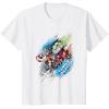 imageMarvel Avengers Family Vacation Trip Travel Sketch Art TShirtWhite