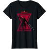 imageMarvel Avengers Game Black Widow Silhouette TShirtBlack