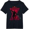 imageMarvel Avengers Game Black Widow Silhouette TShirtBlack