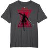 imageMarvel Avengers Game Black Widow Silhouette TShirtDark Heather Grey