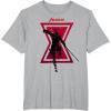 imageMarvel Avengers Game Black Widow Silhouette TShirtHeather Grey
