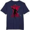 imageMarvel Avengers Game Black Widow Silhouette TShirtNavy Blue