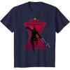 imageMarvel Avengers Game Black Widow Silhouette TShirtNavy Blue