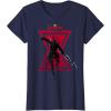 imageMarvel Avengers Game Black Widow Silhouette TShirtNavy Blue