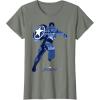 imageMarvel Avengers Game Captain America Silhouette Fill TShirtOlive Heather