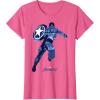 imageMarvel Avengers Game Captain America Silhouette Fill TShirtPink Heather