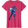 imageMarvel Avengers Game Captain America Silhouette Fill TShirtRed Heather
