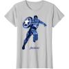 imageMarvel Avengers Game Captain America Silhouette Fill TShirtSilver Grey