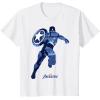imageMarvel Avengers Game Captain America Silhouette Fill TShirtWhite