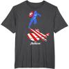 imageMarvel Avengers Game Captain America Silhouette TShirtDark Heather Grey
