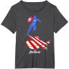 imageMarvel Avengers Game Captain America Silhouette TShirtDark Heather Grey
