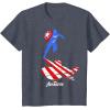 imageMarvel Avengers Game Captain America Silhouette TShirtHeather Blue