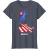 imageMarvel Avengers Game Captain America Silhouette TShirtHeather Blue