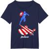 imageMarvel Avengers Game Captain America Silhouette TShirtNavy Blue