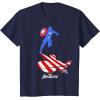 imageMarvel Avengers Game Captain America Silhouette TShirtNavy Blue