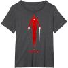imageMarvel Avengers Game Iron Man Silhouette TShirtDark Heather Grey