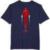 imageMarvel Avengers Game Iron Man Silhouette TShirtNavy Blue