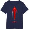 imageMarvel Avengers Game Iron Man Silhouette TShirtNavy Blue