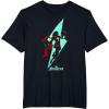 imageMarvel Avengers Game Ms Marvel Lightning Bolt Silhouette TShirtBlack