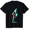 imageMarvel Avengers Game Ms Marvel Lightning Bolt Silhouette TShirtBlack