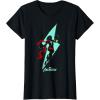 imageMarvel Avengers Game Ms Marvel Lightning Bolt Silhouette TShirtBlack