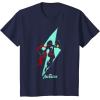 imageMarvel Avengers Game Ms Marvel Lightning Bolt Silhouette TShirtNavy Blue