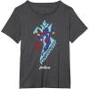 imageMarvel Avengers Game Ms Marvel The Magnificent TShirtDark Heather Grey