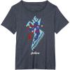 imageMarvel Avengers Game Ms Marvel The Magnificent TShirtHeather Blue