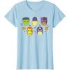imageMarvel Avengers Halloween Retro Vintage Masks Costume TShirtBaby Blue