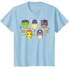 imageMarvel Avengers Halloween Retro Vintage Masks Costume TShirtBaby Blue