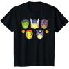 imageMarvel Avengers Halloween Retro Vintage Masks Costume TShirtBlack