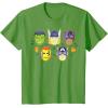 imageMarvel Avengers Halloween Retro Vintage Masks Costume TShirtGrass Green