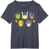 imageMarvel Avengers Halloween Retro Vintage Masks Costume TShirtHeather Blue