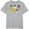imageMarvel Avengers Halloween Retro Vintage Masks Costume TShirtHeather Grey