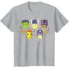 imageMarvel Avengers Halloween Retro Vintage Masks Costume TShirtHeather Grey