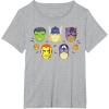 imageMarvel Avengers Halloween Retro Vintage Masks Costume TShirtHeather Grey