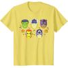 imageMarvel Avengers Halloween Retro Vintage Masks Costume TShirtLemon Yellow