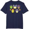 imageMarvel Avengers Halloween Retro Vintage Masks Costume TShirtNavy Blue