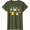 imageMarvel Avengers Halloween Retro Vintage Masks Costume TShirtOlive Green