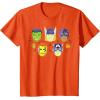 imageMarvel Avengers Halloween Retro Vintage Masks Costume TShirtOrange