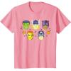 imageMarvel Avengers Halloween Retro Vintage Masks Costume TShirtPink