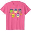 imageMarvel Avengers Halloween Retro Vintage Masks Costume TShirtPink Heather