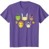 imageMarvel Avengers Halloween Retro Vintage Masks Costume TShirtPurple Heather