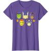 imageMarvel Avengers Halloween Retro Vintage Masks Costume TShirtPurple Heather