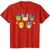 imageMarvel Avengers Halloween Retro Vintage Masks Costume TShirtRed