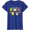 imageMarvel Avengers Halloween Retro Vintage Masks Costume TShirtRoyal Blue