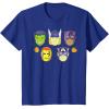 imageMarvel Avengers Halloween Retro Vintage Masks Costume TShirtRoyal Blue